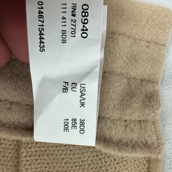 Sweet Nothings Strapless Bandeau Bra 38DD Stay There Power Band Nylon Elastane - Picture 12 of 12